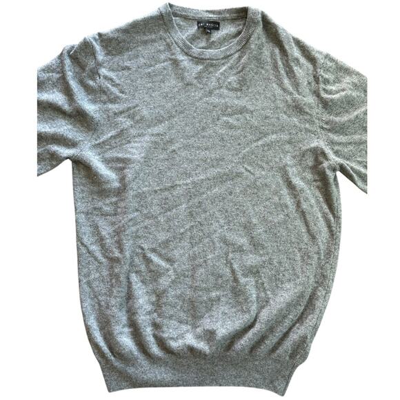 EMI MAGLIA Sweater Men's XXL Cashmere Wool‎ Blend Gray Italian Classic Casual - Picture 3 of 8